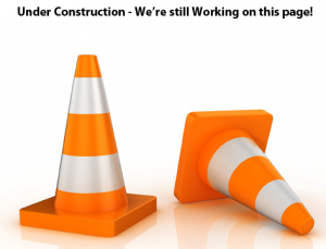 Under Construction Orange Traffic Cones